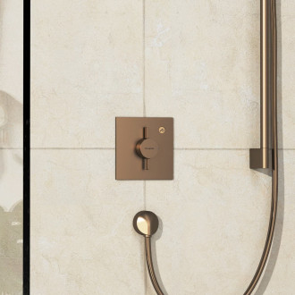 Sprchová baterie Hansgrohe DuoTurn E bez podomítkového tělesa kartáčovaný bronz 75617140