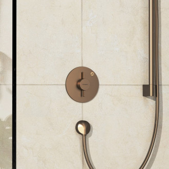 Sprchová baterie Hansgrohe DuoTurn S bez podomítkového tělesa kartáčovaný bronz 75618140