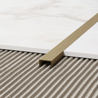 Lišta Eviso dekorační antická bronzová kartáčovaná, ve tvaru U 270 cm nerez EXAN0002