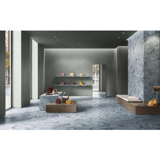 Dlažba DEL CONCA Premiere Onice Azzurro 120x120 cm lesk GRPM02S