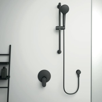 Podomítkový vývod Ideal Standard Ideal Rain/Alu+ s podomítkovým vývodem silk black BC808XG