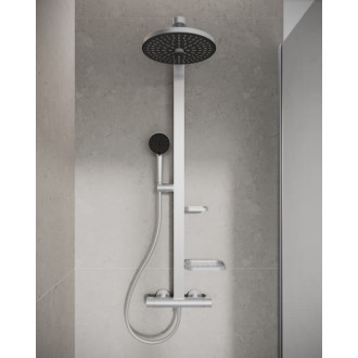 Sprchový systém Ideal Standard Alu+ s poličkou silver BD583SI