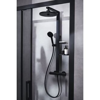 Sprchový systém Ideal Standard Alu+ s poličkou silk black BD583XG