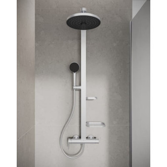 Sprchový systém Ideal Standard Alu+ s poličkou silver BD584SI