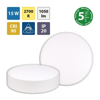 LED svítidlo Mold R15, 15W, 2700K, bíláML416051330