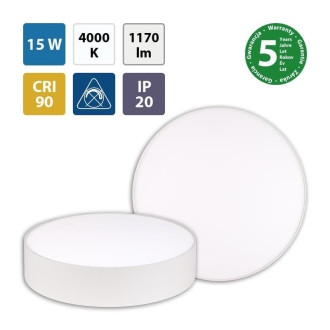 LED svítidlo Mold R15, 15W, 4000K, bíláML416053330