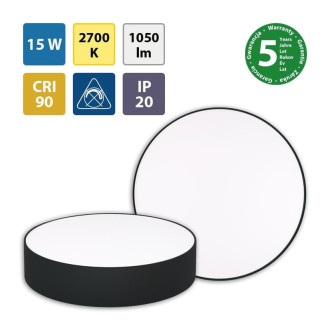 LED svítidlo Mold R15, 15W, 2700K, černáML416057330