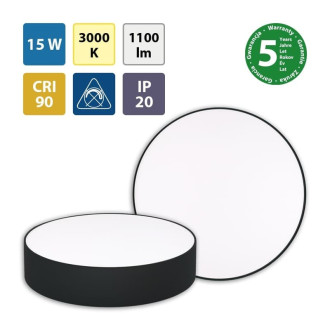 LED svítidlo Mold R15, 15W, 3000K, černáML416058330