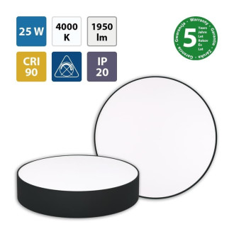 LED svítidlo Mold R25, 25W, 4000K, černáML416062330