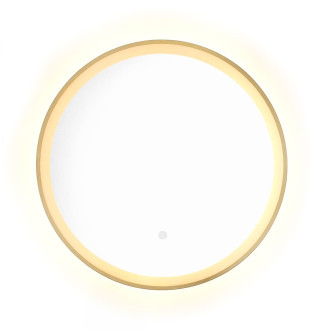 SAT zrcadlo pr.60 cm LED IP44 zlaté SATZLED60ZL