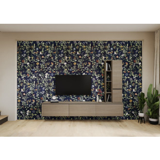 Dlažba Fineza Fiore blossom blue 60x120 cm FIO380K