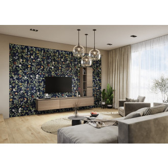 Dlažba Fineza Fiore blossom blue 60x120 cm FIO380K