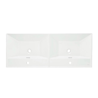 Nábytkové dvojumyvadlo SAT B-Way 121x46 cm dva otvory pro baterii SATBW212046