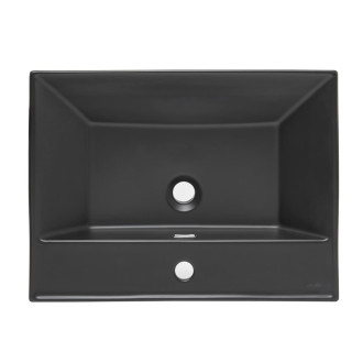 Nábytkové umyvadlo SAT B-Way 61x46,5 cm černé otvor pro baterii uprostřed SATBW6046BKM