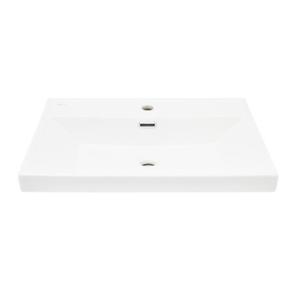 Nábytkové umyvadlo SAT B-Way 61x46,5 cm bílá matná otvor pro baterii uprostřed SATBW6046MW