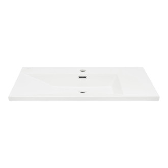 Nábytkové umyvadlo SAT B-Way 81x46 cm bílé matné otvor pro baterii uprostřed SATBWA8046WM