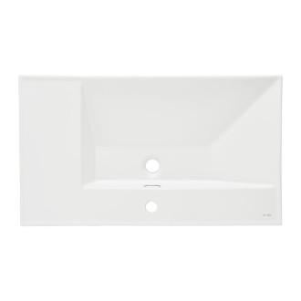 Nábytkové umyvadlo SAT B-Way 81x46 cm bílé matné otvor pro baterii uprostřed SATBWA8046WM