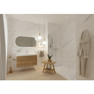 Dlažba Fineza Marble Charm white 60x120 cm mat MARC612CWM