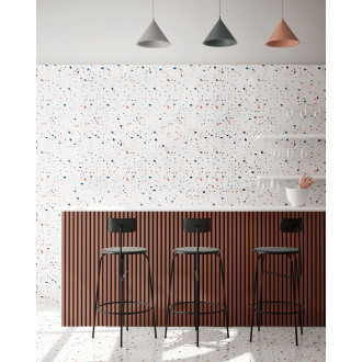 Obkladová lamela Fineza Spline Acoustic Terracote 24,5x265 cm mat SPLINEACTE6