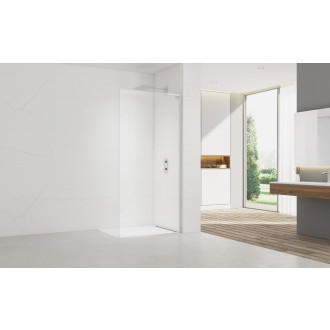 Walk-in 57x200,profil,zavětr prav bílé SATBWI60ZAVPB