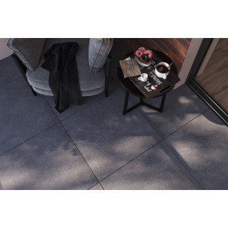 Dlažba Rako Betonico Outdoor černá 60x60 cm mat DAR66792.1