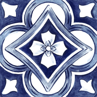 Dlažba Ragno Amuri Maiolica Tappeto 1 20x20 cm lesk AMRC8G
