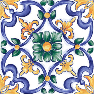 Dlažba Ragno Amuri Maiolica Tappeto 3 20x20 cm lesk AMRC8J