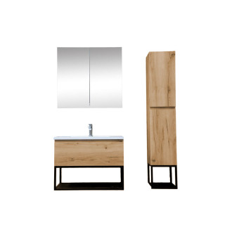Koupelnová sestava B-Way 80 cm dub KSETBWAY6