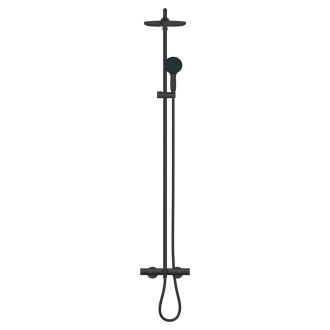 Sprchový systém Grohe Vitalio Start System s vanovým termostatem černá matná 269882431