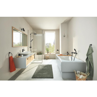 Umyvadlová baterie Grohe Eurosmart s výpustí černá matná 233222433
