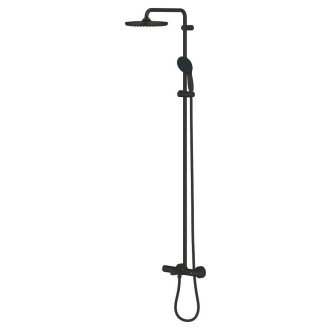 Sprchový systém Grohe Tempesta System s vanovým termostatem černá matná 266722431