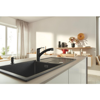 Dávkovač mýdla Grohe Contemporary černá mat 1021652430