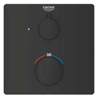 Sprchová baterie Grohe Grohtherm bez podomítkového tělesa černá matná 1022152430