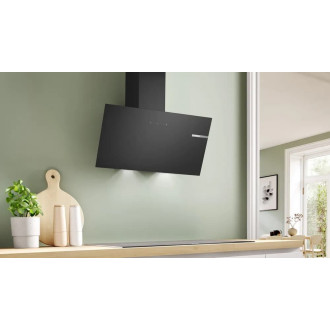 Bosch Serie 2 nástěnný odsavač par 80 cm černé sklo DWK85DK60