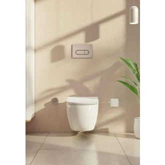 Ovládací tlačítko VitrA Root Round plast broušený nikl 740-2295
