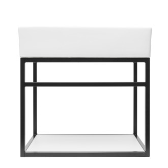 Konstrukce s umyvadlem Naturel Industrial 59x45x45 cm černá mat KONZOLEUM60BU