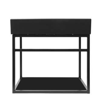 Konstrukce s umyvadlem Naturel Industrial 59x45x45 cm černá mat KONZOLEUM60CUC