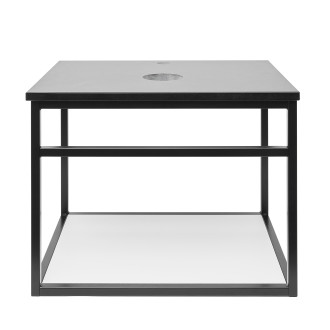 Umyvadlová konstrukce s žulovou krycí deskou Naturel Industrial 59x45x45 cm černá mat KONZOLEUM60BZ