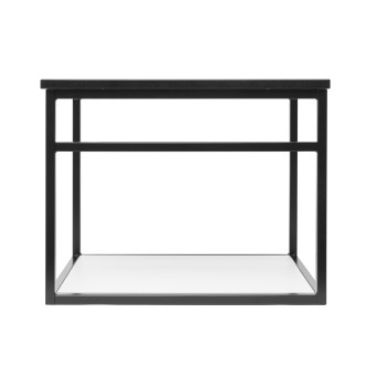 Umyvadlová konstrukce s žulovou krycí deskou Naturel Industrial 59x45x45 cm černá mat KONZOLEUM60BZ