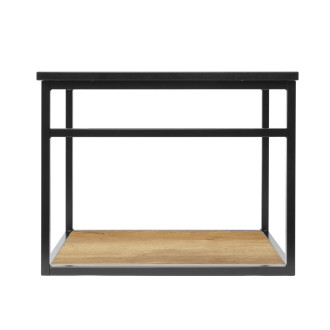 Konstrukce s krycí deskou z umělého kamene Naturel Industrial 59x45x45 cm černá mat KONZOLEUM60DTK