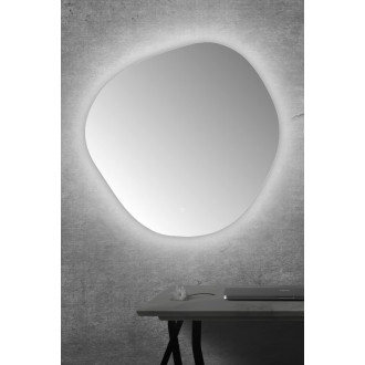 SAT zrcadlo asymetrické LED IP44 80x80cm SATZASLED80