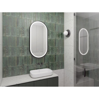 SAT zrcadlo oválné LED IP44 40x80 cm SATZOVLED4080CE