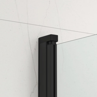 Vanová zástěna SAT 150x80 cm černá SATVZUNIKCT80