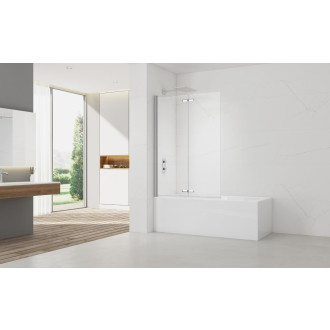 Vanová zástěna SAT SK 105x150, CR Easy clean SATVZSKNEW105