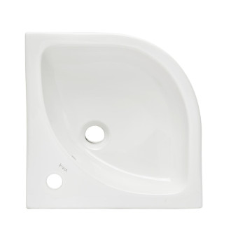 Rohové umývátko VitrA Integra 56x40 cm otvor pro baterii uprostřed 7336-003-0999