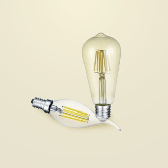 Led osvětlení Trio Kolben 6,4x14 cm sklo čirá TR 987-679