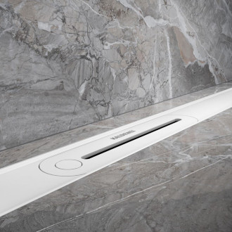 Sprchový žlab Kaldewei Flowline Zero 150 cm nerez bílá mat 940200010711