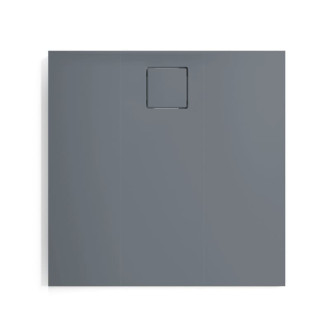 Sprchová vanička čtvercová Huppe EasyFlat 90x90 cm litý mramor šedá matná EF0101.026