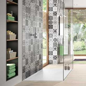 Sprchová vanička čtvercová Huppe EasyFlat 90x90 cm litý mramor EF0101.055