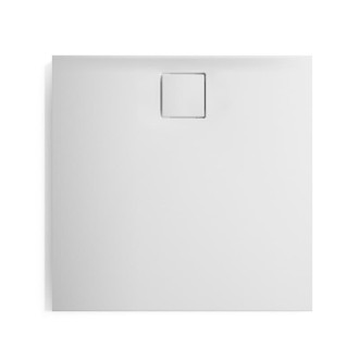 Sprchová vanička čtvercová Huppe EasyFlat 100x100 cm litý mramor bílá matná EF0102.083